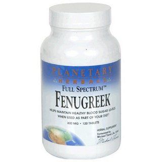 Planetary Herbals Full Spectrum Fenugreek Tablets, 60 Count Health & Personal Care