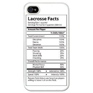 Lacrosse Facts iPhone Case (iPhone 4/4S) Cell Phones & Accessories