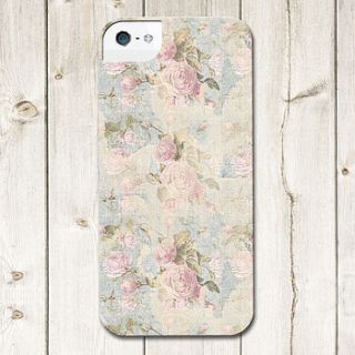 personalised faded rose phone cover by lucy ledger designs