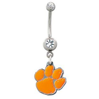 Clemson Tigers Belly Ring  Sports Fan Rings  Sports & Outdoors