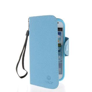 MOONCASE Slim Flip Wallet Card Pouch Leather Shell Case Cover For Samsung Galaxy Core I8260 I8262 Blue Cell Phones & Accessories
