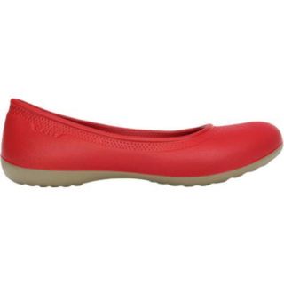 Women's Crocs Duet Lined Flat Dark Red/Khaki Crocs Flats