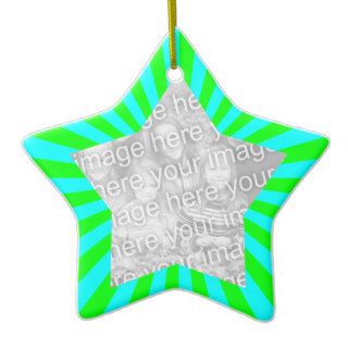 Aqua Green Starburst Ornament