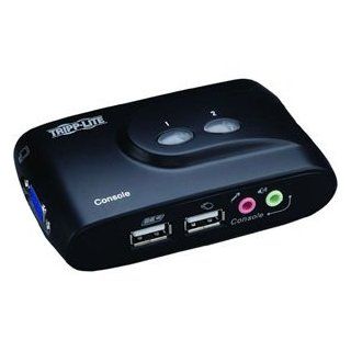 Tripp Lite B004 VUA2 K R 2 Port USB KVM Switch   2 x 1   2 x HD 15 Keyboard/Mouse/Video (Catalog Category BATTERIES & CHARGERS) Computers & Accessories