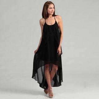 Hailey Adrianna Papell Women's Black Chiffon Dress Evening & Formal Dresses