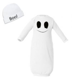 Festive Threads 2 Piece Baby Boo Ghost Halloween Costume Baby Gown & Cap Clothing