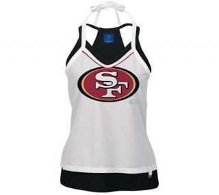 NFL San Francisco 49ers Womens Double Time Tank Top —