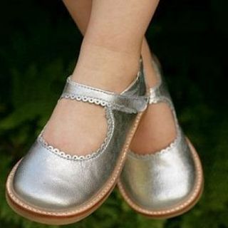 scallop edged leather mary jane shoes by mon petit shoe