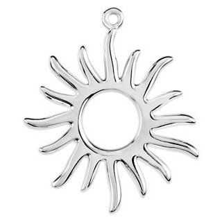 Sterling Silver Tiny Sun Charm Clasp Style Charms Jewelry