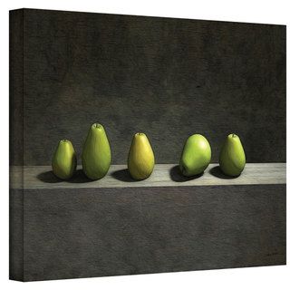 Cynthia Decker 'Five Pears' Gallery Wrapped Canvas ArtWall Canvas