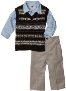 Good Lad Baby boys Infant Fairisle Sweater Pant Set, Navy, 12 Months Infant And Toddler Sweaters Clothing
