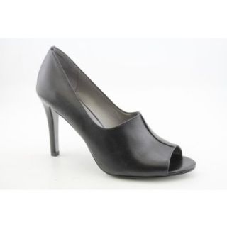 Tahari Women's Walden Leather Peep Toe Shooties in Black Size 5.5 Pumps Shoes Shoes