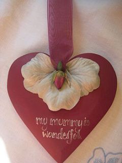 personalised mother's day gift heart by okey dokey