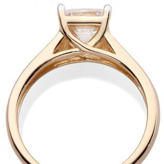 Absolute Princess Cut Solitaire Tulip Gallery Ring
