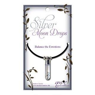 Silver Moon Drop Pendant for the Balance of Emotions Women's Men's Spiritual Religious Jewelry FREE BLACK CORD NECKLACE INCLUDED Jewelry