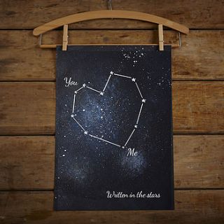 valentine's constellation print by catherine colebrook