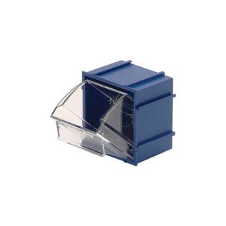 Quantum Storage Clear Tip Out Storage Bin — 2in. x 2 1/2in. x 2 3/4in. Size, Blue  Tip Out Bins