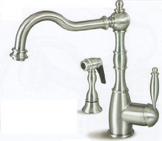 Hamat 33181PC Michelle Country Kitchen Faucet w/Metal Side Spray Polished Chrome   Touch On Kitchen Sink Faucets