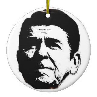 Reagan Government spends too muchChristmas Tree Ornament