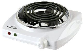 Brentwood TS 322 1000W Single Electric Burner White Kitchen & Dining