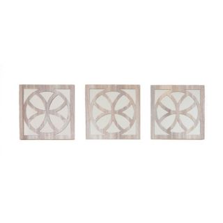 Selections by Chaumont Flower Design Decorative Mirror (Set of 3)