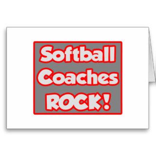 Softball Coaches Rock Cards