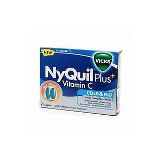 Vicks Nyquil Plus Vitamin C Caplets   20 Ea Health & Personal Care