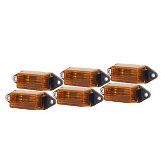 Optronics 6 Piece Amber Trailer Mini Marker And Clearance Light Kit 85447
