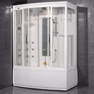 Ariel Bath Aromatherapy Sliding Door Steam Shower with Bath Tub