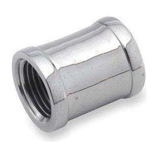 Coupling, 1/2 In, FNPT, Chrome Plated Brass