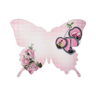 magnetic butterfly dry wipe fridge memo board by the rose shack