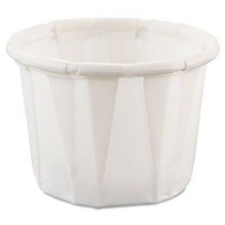 Treated Paper Souffl Portion Cups, 1/2 oz., White, 250/Bag