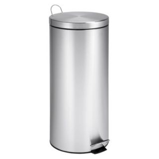 Honey Can Do 30L Round Step Can   Stainless Steel