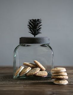 pinecone storage jar by rose & grey