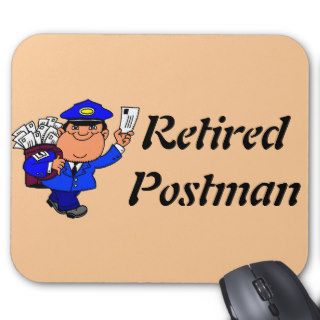 Retired Postman Mousepads