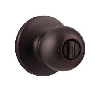 Weiser Lock GAC331Y11P Venetian Bronze Privacy Yukon Privacy Door Knob Set from the Elements Series   Doorknobs  