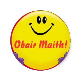 Irish reward sticker Obair Maith  Good Work