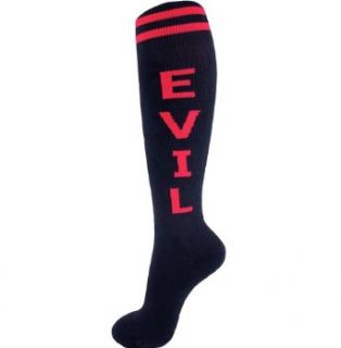 Evil Black and Red Occult Socks By Gumball Poodle Clothing