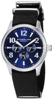 Stuhrling Original Men's 406.331OB6 Aviator Tuskegee Hawk Quartz Day and Date Blue Dial Watch Watches