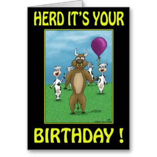 Funny Birthday Cards Birthday Herd