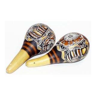 Birds & Flowers Gourd Maracas Musical Instruments