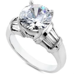 Platinum 2 1/3ct TDW Certified Diamond Engagement Ring (I, SI1) One of a Kind Rings