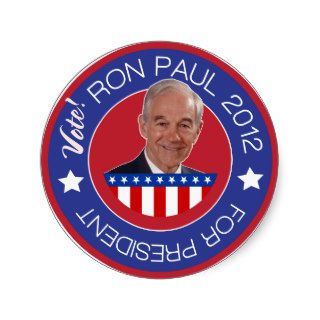 Vote Ron Paul 2012 Republican Stickers