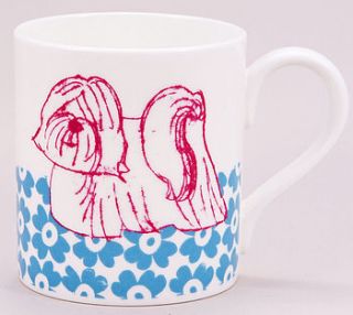 lhasa apso bone china mug by quietly eccentric