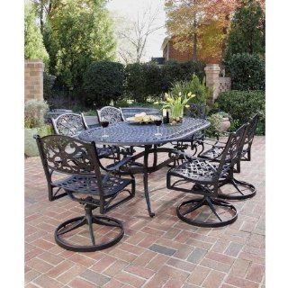 Home Styles 5554 335 Biscayne 7 Piece Outdoor Dining Set, Black Finish  Outdoor And Patio Furniture Sets  Patio, Lawn & Garden