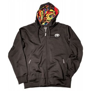 Electric Pattern Fill Snow Fleece Hoodie