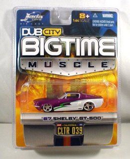 Dub City Jada Big Time Muscle White Purple 67 Shelby GT 500 164 scale Die Cast Car Toys & Games