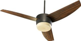 Quorum International 20543 986 Three Blade Down Lighting Indoor Ceiling Fan from the Trimark Collection, Oiled Bronze    