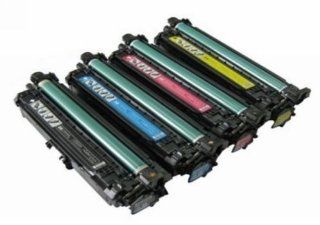 Compatible HP CE270A Toners Full Color Set (Black, Cyan, Yellow, Magenta)