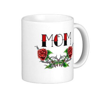 Mom rose Tattoo Coffee Mugs
